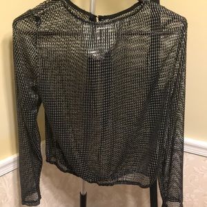 Black and Silver Metallic set. Very Sexy size M